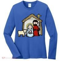 Simple Nativity  Women's Long Sleeve Shirt thumb 0