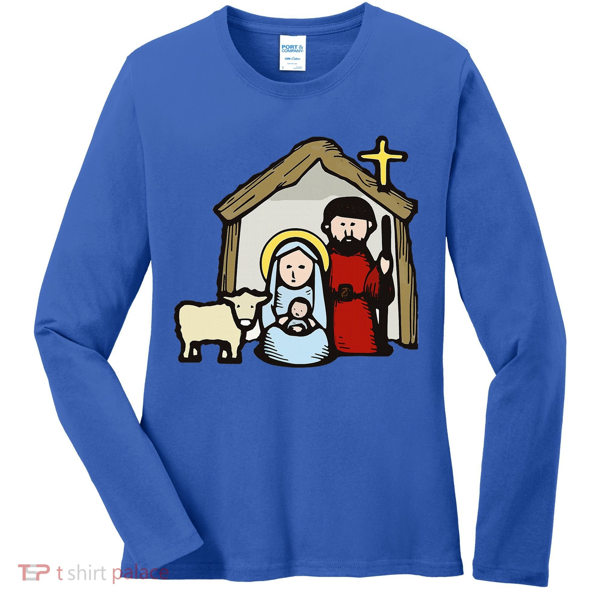 Simple Nativity  Women's Long Sleeve Shirt