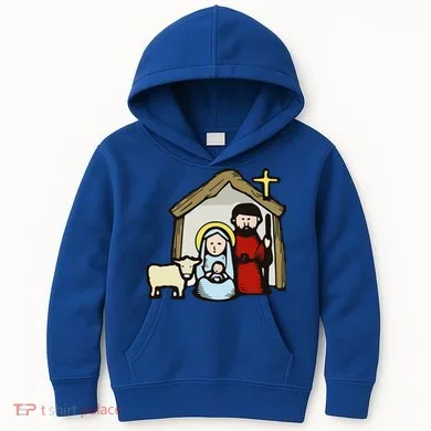 Simple Nativity Kids Hoodie