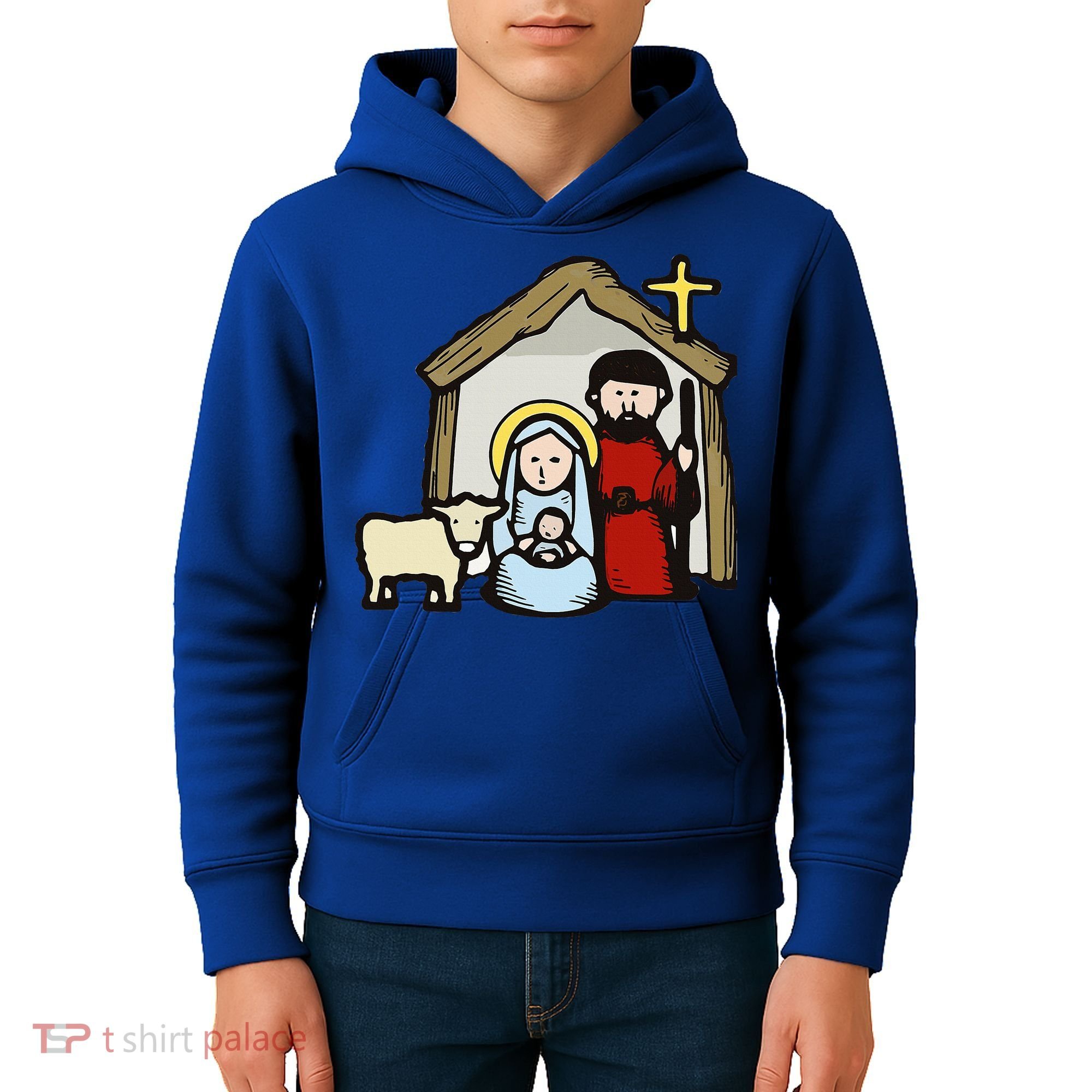 Simple Nativity  Kids Hoodie