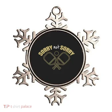 Sorry Not Sorry Pickleball Ornament