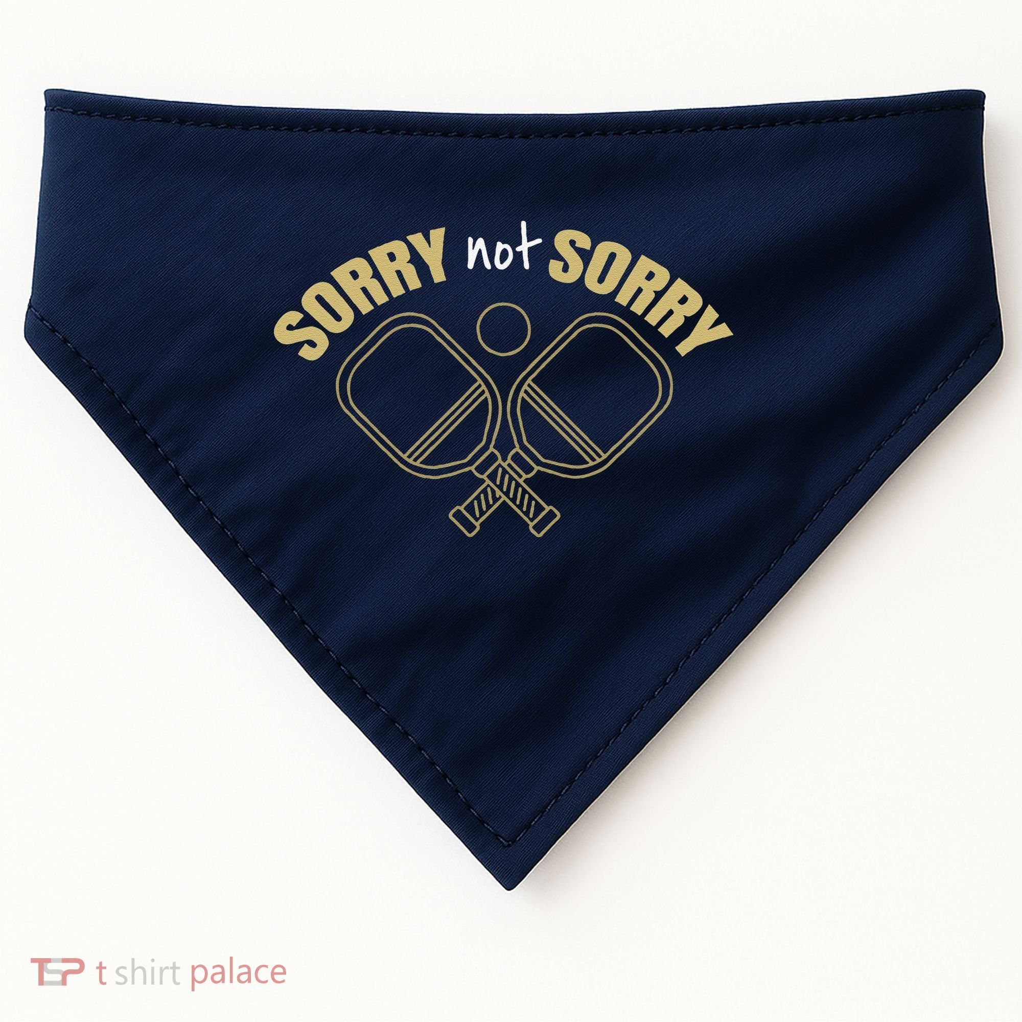 Sorry Not Sorry Pickleball USA-Made Doggie Bandana