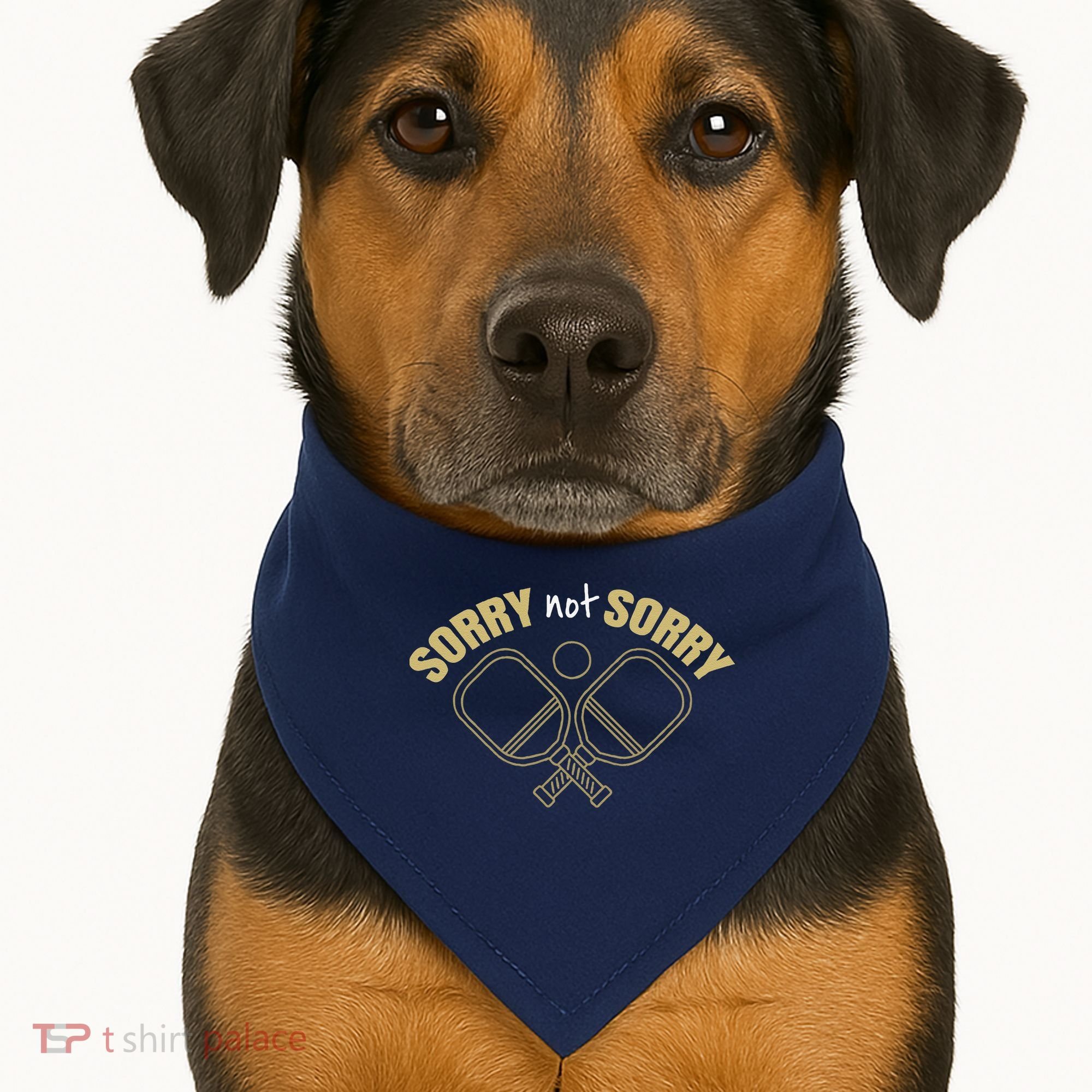 Sorry Not Sorry Pickleball USA-Made Doggie Bandana