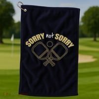 Sorry Not Sorry Pickleball Golf Towel thumb 1