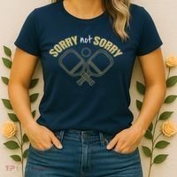 Sorry Not Sorry Pickleball Women's T-Shirt thumb 2