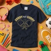 Sorry Not Sorry Pickleball Kids T-Shirt thumb 3