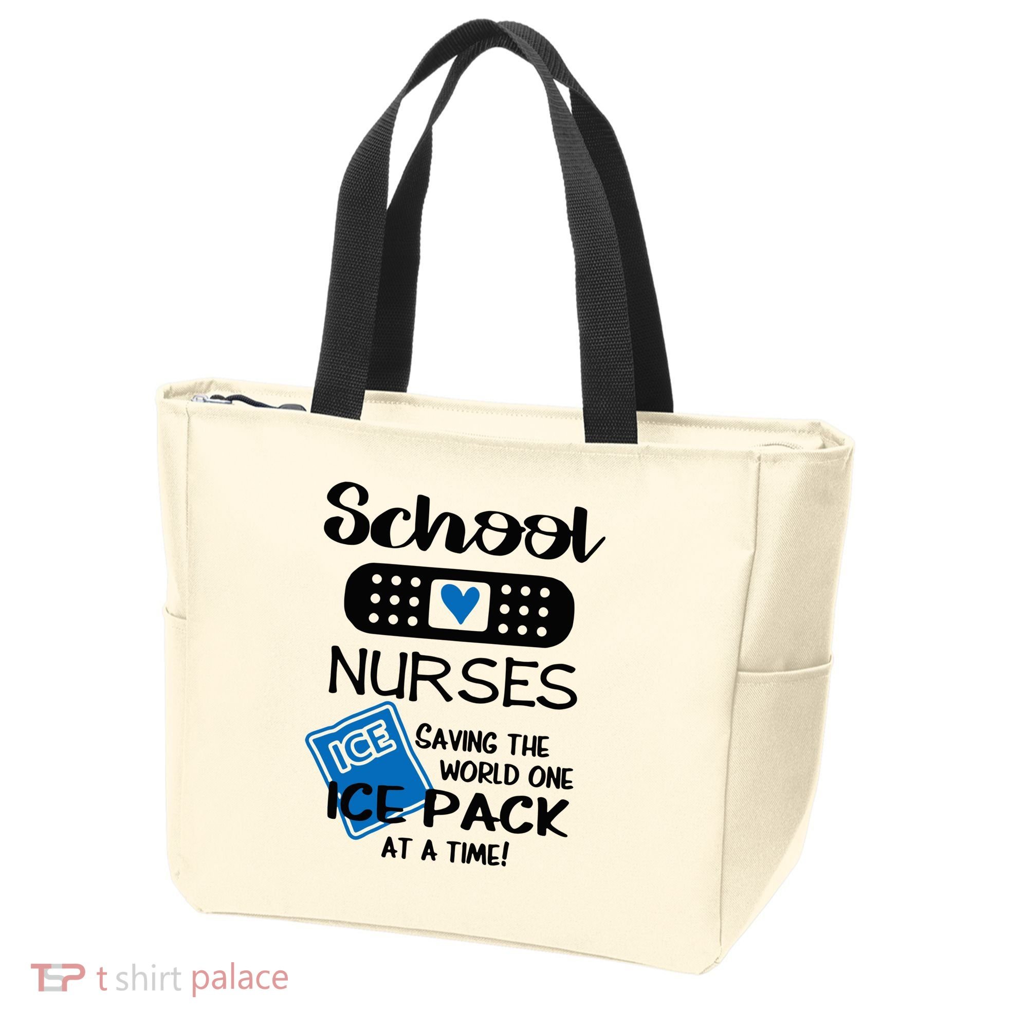 School Nurse Saving The World One Ice Pack At A Time! Tote Bag