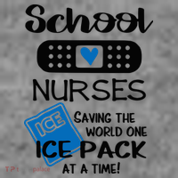 School Nurse Saving The World One Ice Pack At A Time! Toddler Hoodie thumb 2