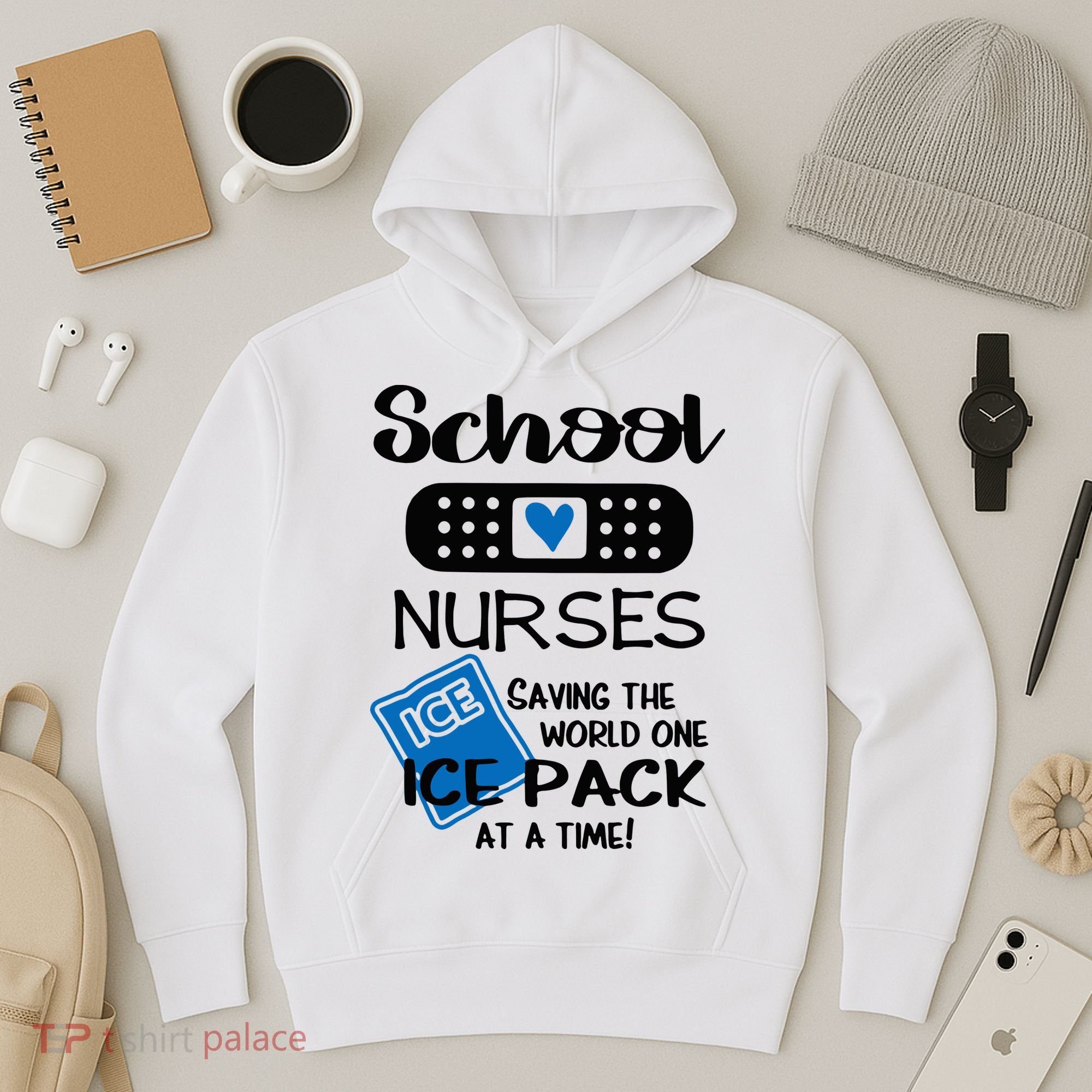 School Nurse Saving The World One Ice Pack At A Time! Hoodie