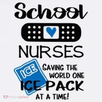 School Nurse Saving The World One Ice Pack At A Time! Apron thumb 3