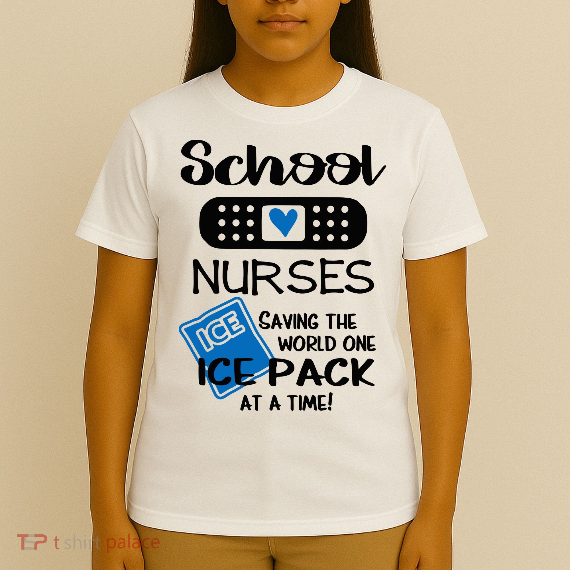 School Nurse Saving The World One Ice Pack At A Time! T-Shirt
