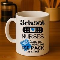 School Nurse Saving The World One Ice Pack At A Time! Coffee Mug thumb 4