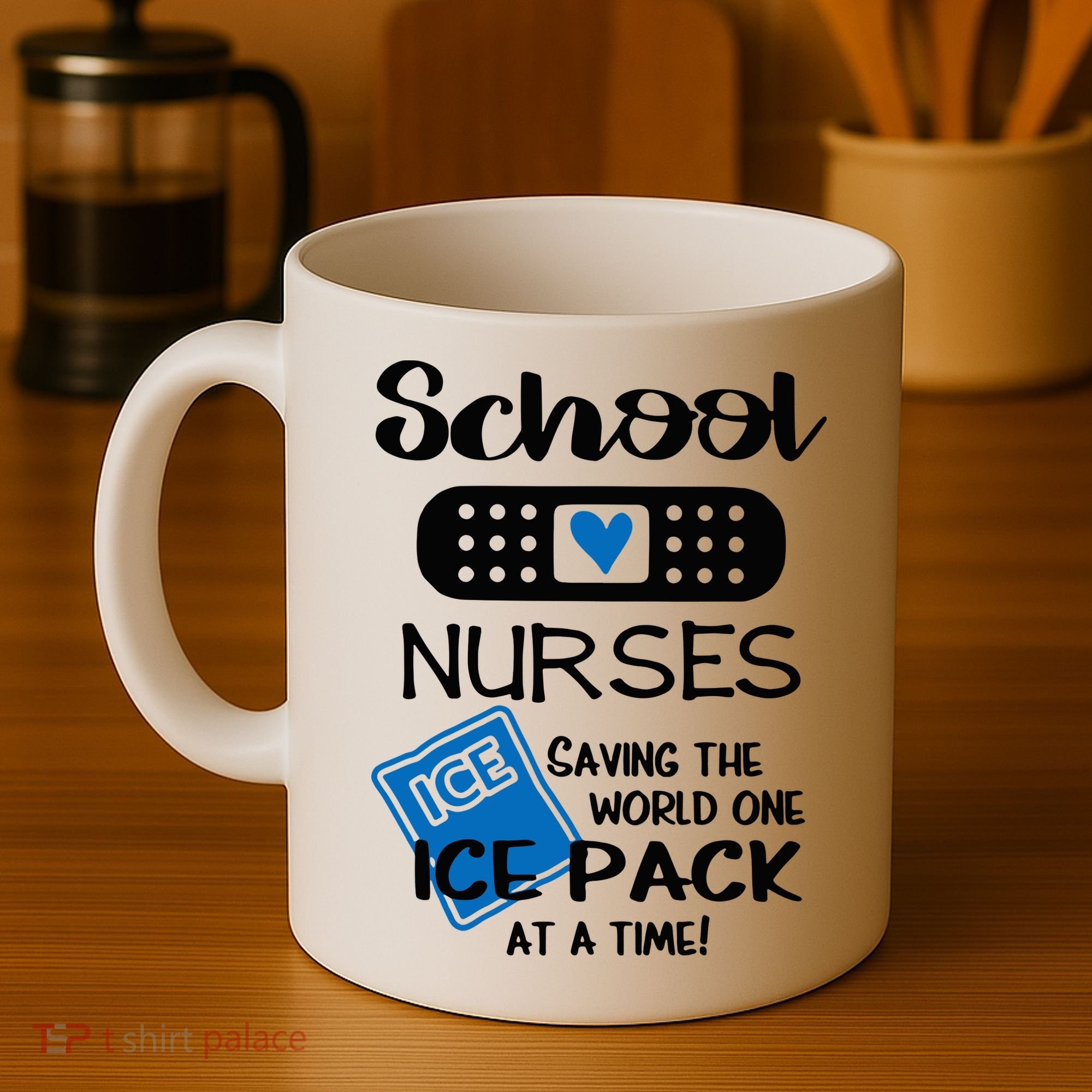School Nurse Saving The World One Ice Pack At A Time! Coffee Mug