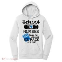School Nurse Saving The World One Ice Pack At A Time! Women's Hoodie thumb 0