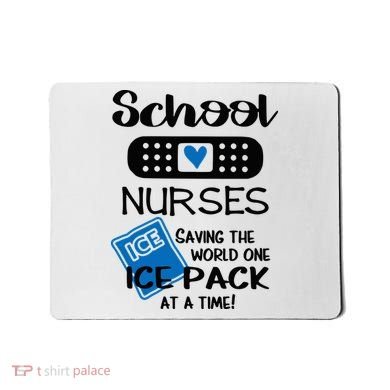 School Nurse Saving The World One Ice Pack At A Time! Mousepad