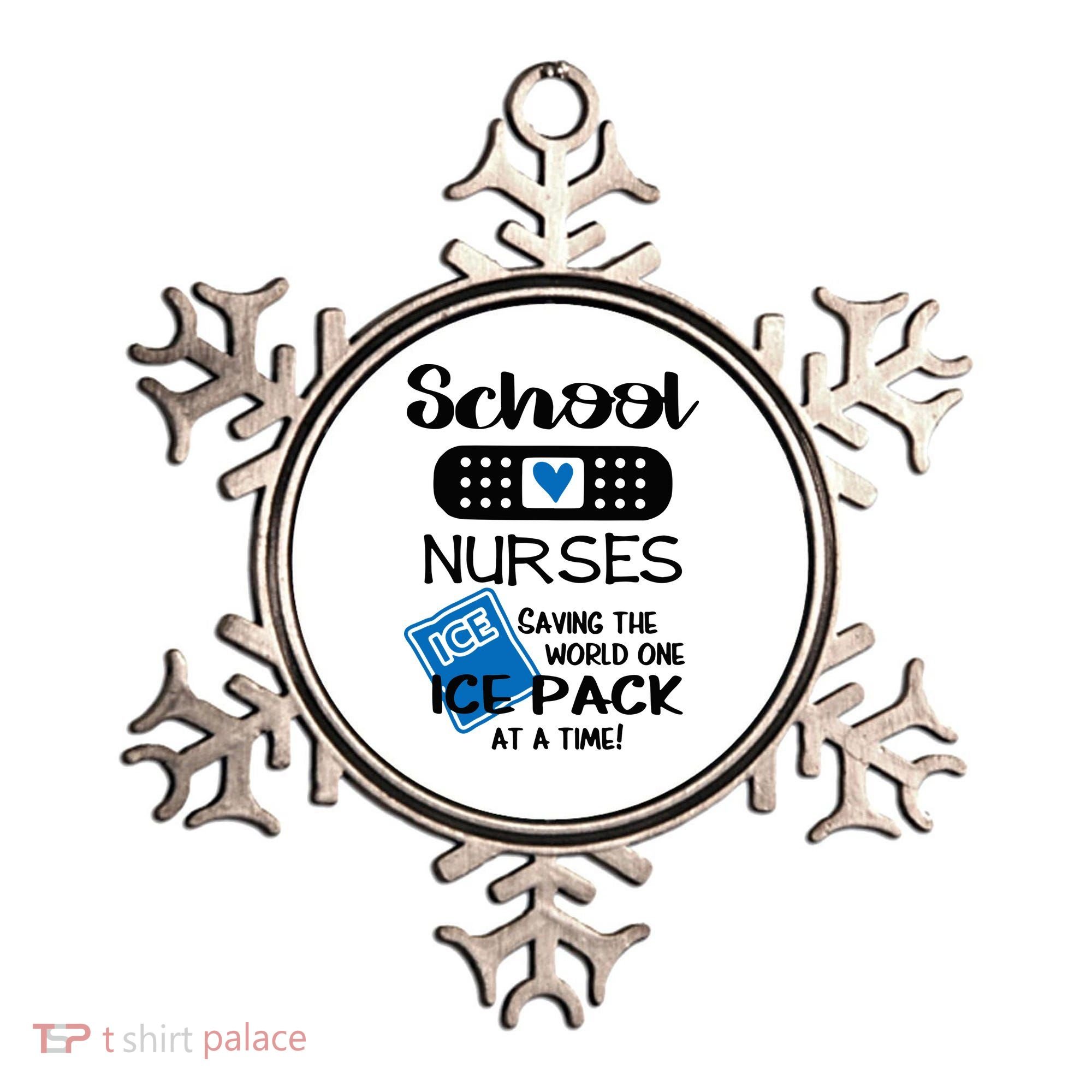 School Nurse Saving The World One Ice Pack At A Time! Ornament