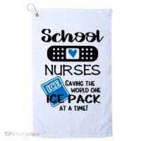School Nurse Saving The World One Ice Pack At A Time! Golf Towel thumb 0