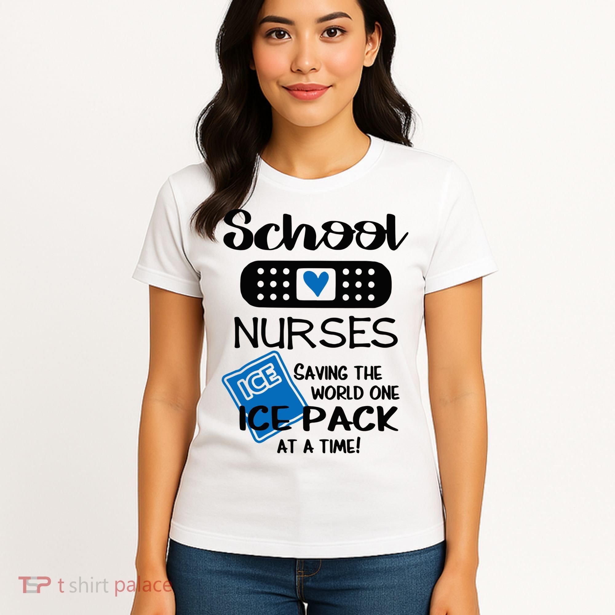 School Nurse Saving The World One Ice Pack At A Time! Women's T-Shirt