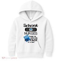 School Nurse Saving The World One Ice Pack At A Time! Kids Hoodie thumb 0