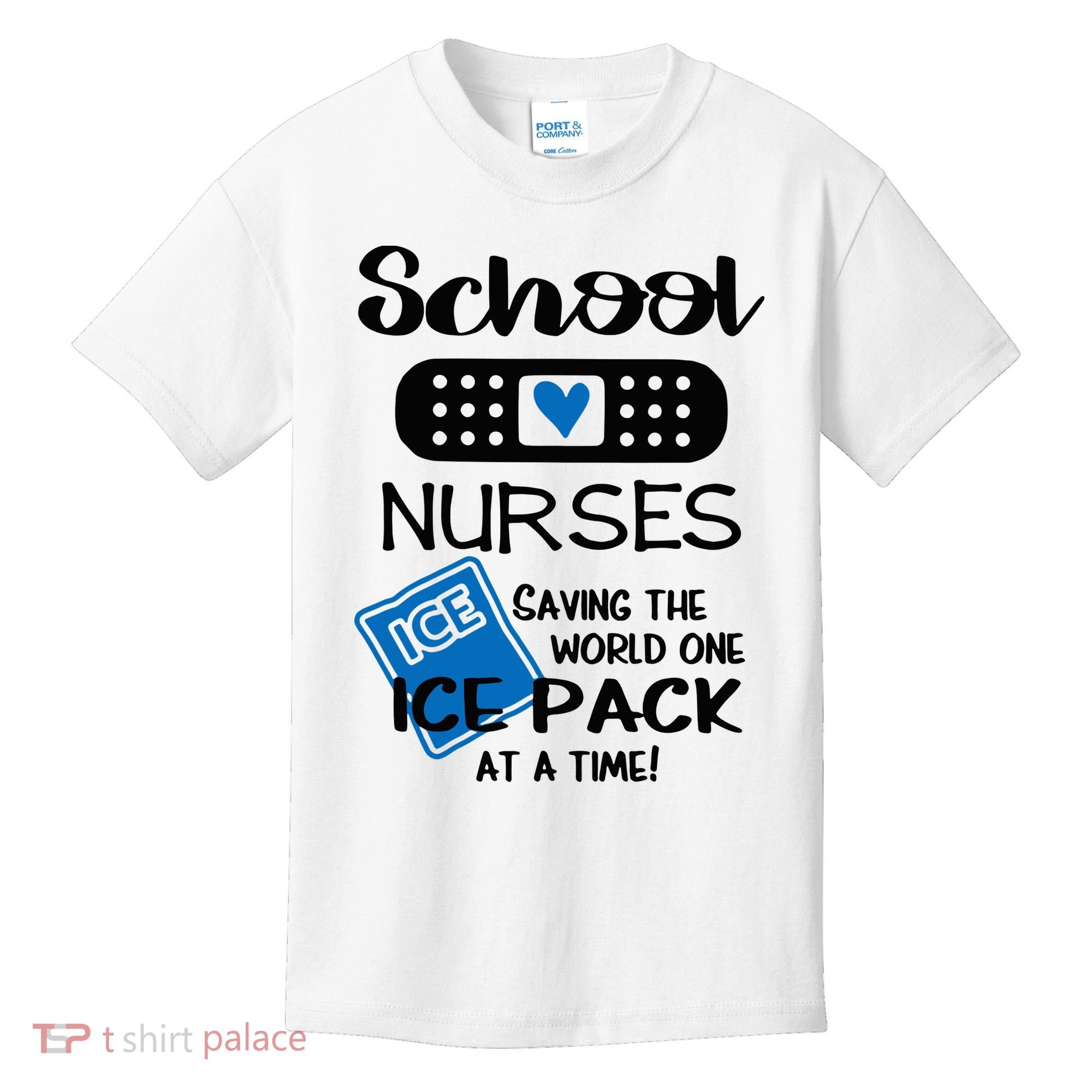 School Nurse Saving The World One Ice Pack At A Time! Kids T-Shirt
