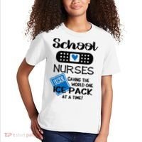 School Nurse Saving The World One Ice Pack At A Time! Kids T-Shirt thumb 2