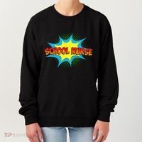 School Nurse Superhero Comics Cool International Nurses Day Women's Sweatshirt thumb 0
