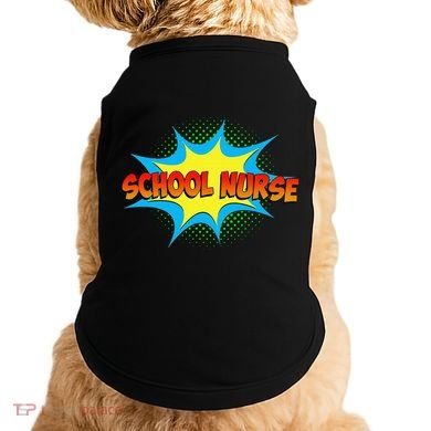 School Nurse Superhero Comics Cool International Nurses Day Doggie Tank