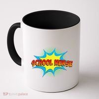 School Nurse Superhero Comics Cool International Nurses Day Coffee Mug thumb 0