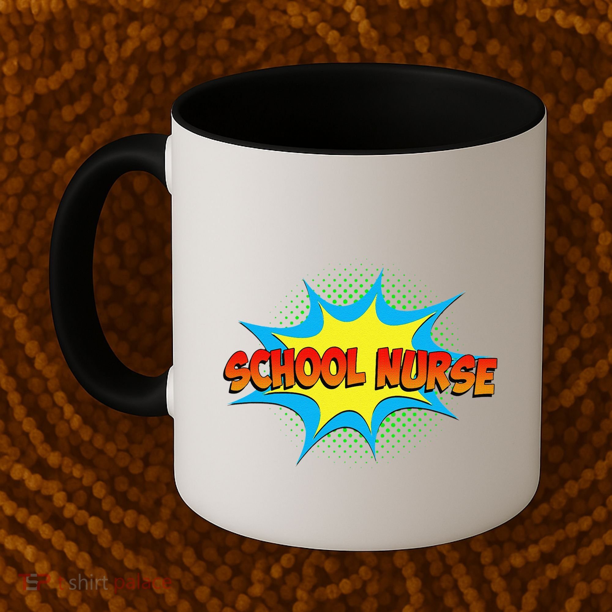 School Nurse Superhero Comics Cool International Nurses Day Coffee Mug