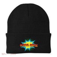 School Nurse Superhero Comics Cool International Nurses Day Beanie thumb 0