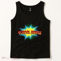 School Nurse Superhero Comics Cool International Nurses Day Tank Top thumb 2