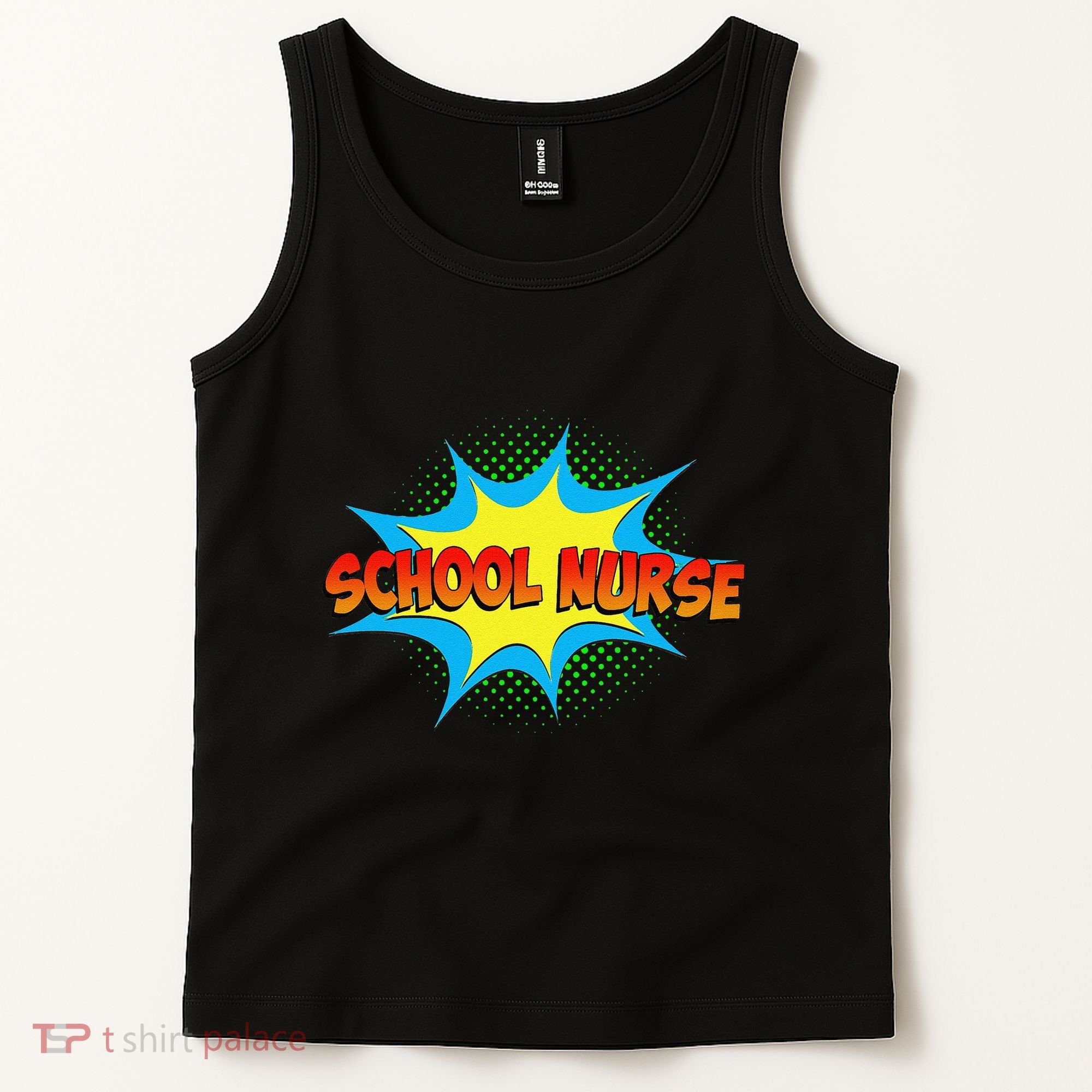 School Nurse Superhero Comics Cool International Nurses Day Tank Top