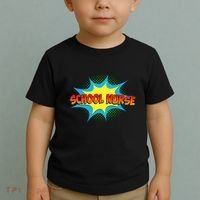 School Nurse Superhero Comics Cool International Nurses Day Toddler T-Shirt thumb 2