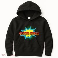 School Nurse Superhero Comics Cool International Nurses Day Kids Hoodie thumb 0