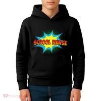 School Nurse Superhero Comics Cool International Nurses Day Kids Hoodie thumb 4