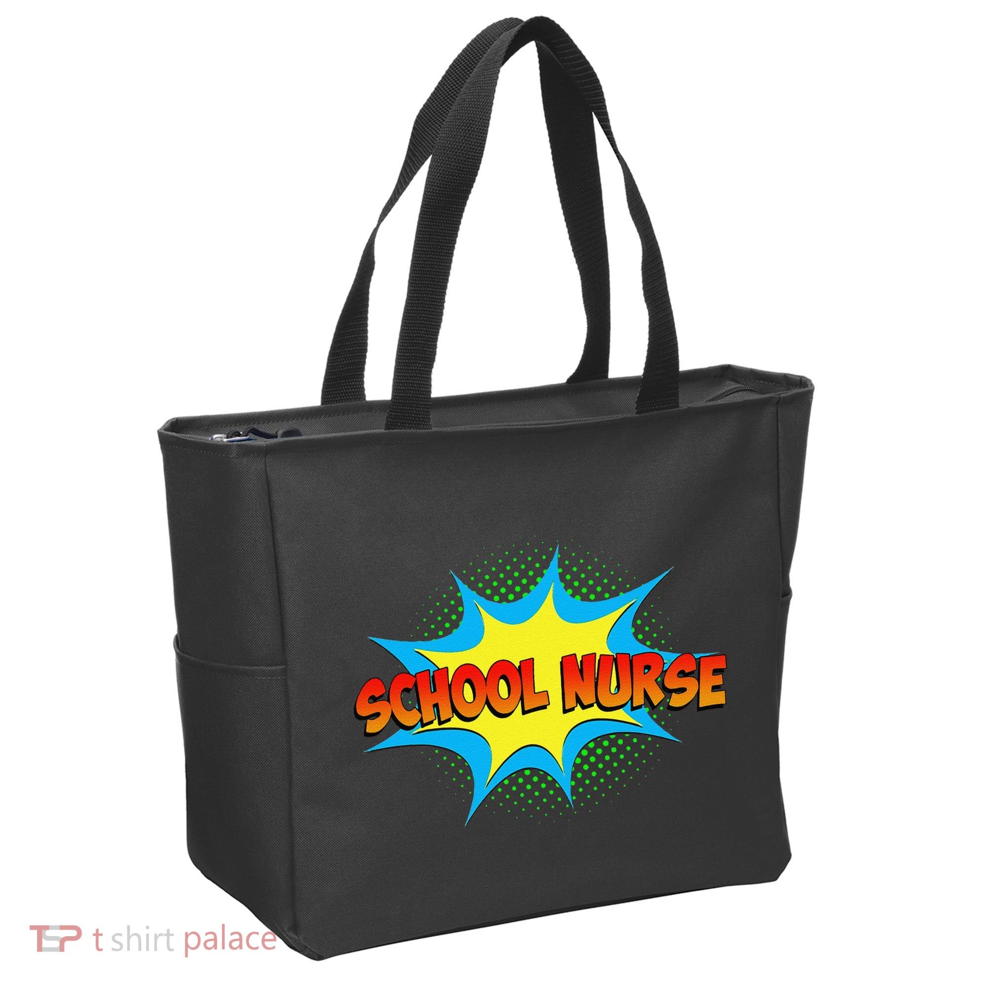 School Nurse Superhero Comics Cool International Nurses Day Tote Bag