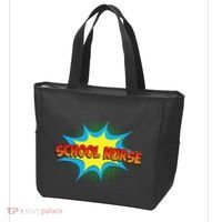 School Nurse Superhero Comics Cool International Nurses Day Tote Bag thumb 3