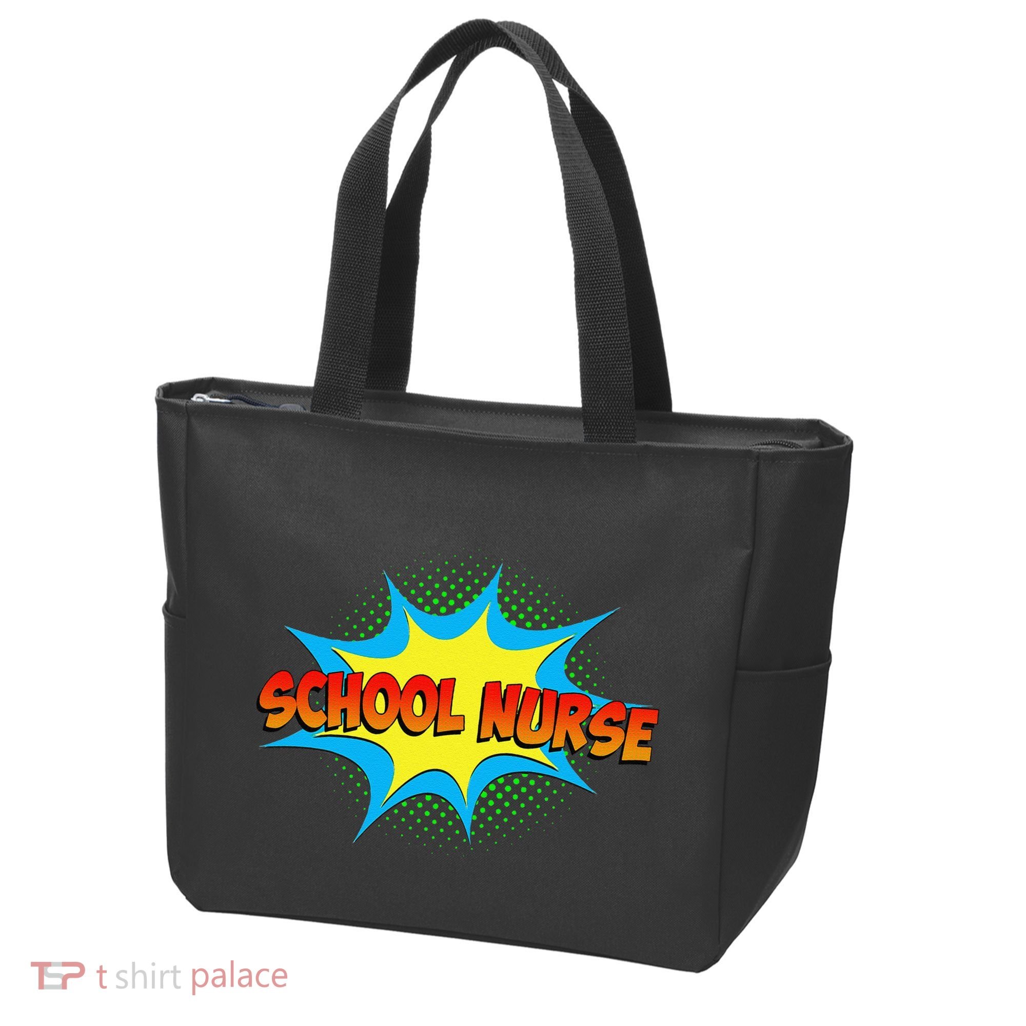 School Nurse Superhero Comics Cool International Nurses Day Tote Bag