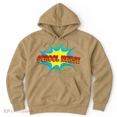 School Nurse Superhero Comics Cool International Nurses Day Hoodie