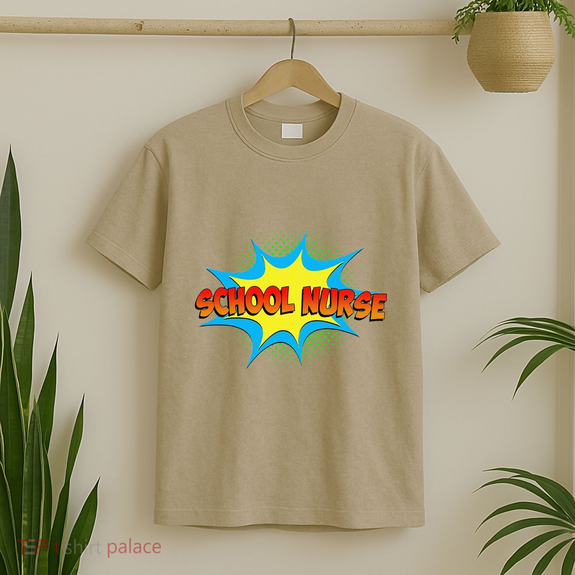 School Nurse Superhero Comics Cool International Nurses Day T-Shirt