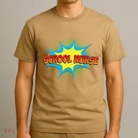 School Nurse Superhero Comics Cool International Nurses Day T-Shirt thumb 3