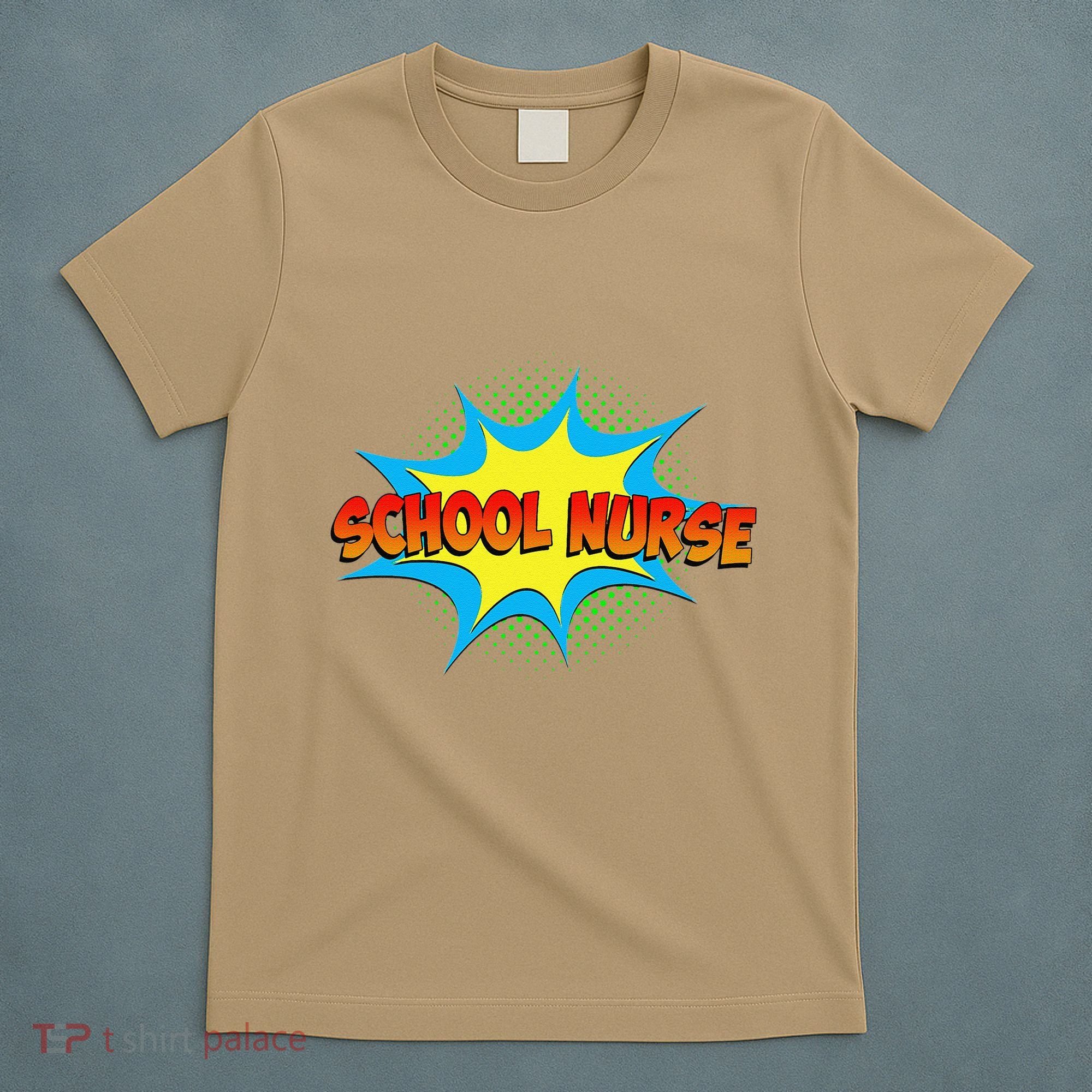 School Nurse Superhero Comics Cool International Nurses Day T-Shirt