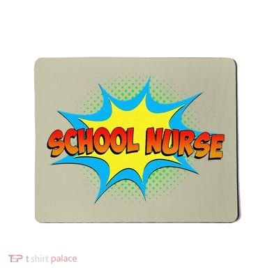 School Nurse Superhero Comics Cool International Nurses Day Mousepad