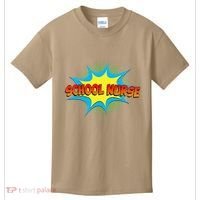 School Nurse Superhero Comics Cool International Nurses Day Kids T-Shirt thumb 0