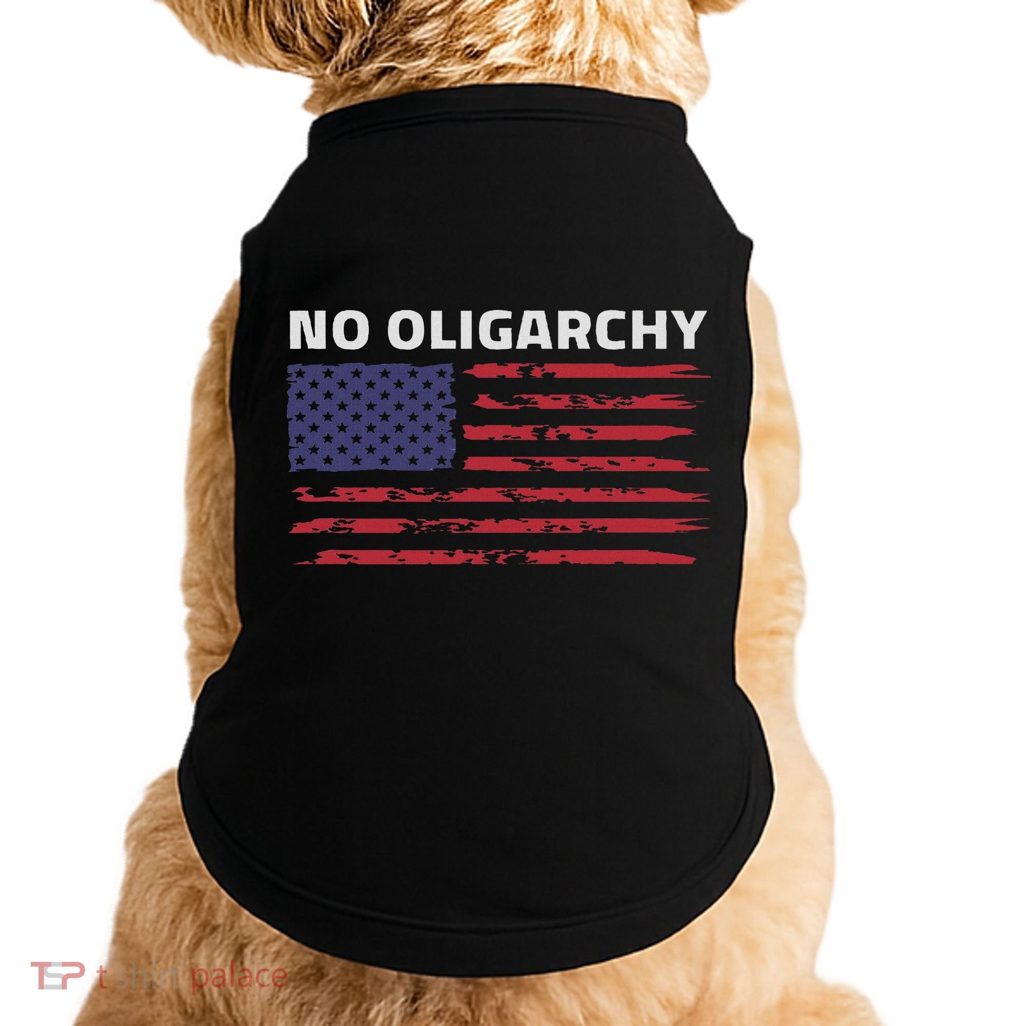 Say No To Oligarchy Usa Us American Doggie Tank