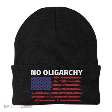 Say No To Oligarchy Usa Us American Beanie