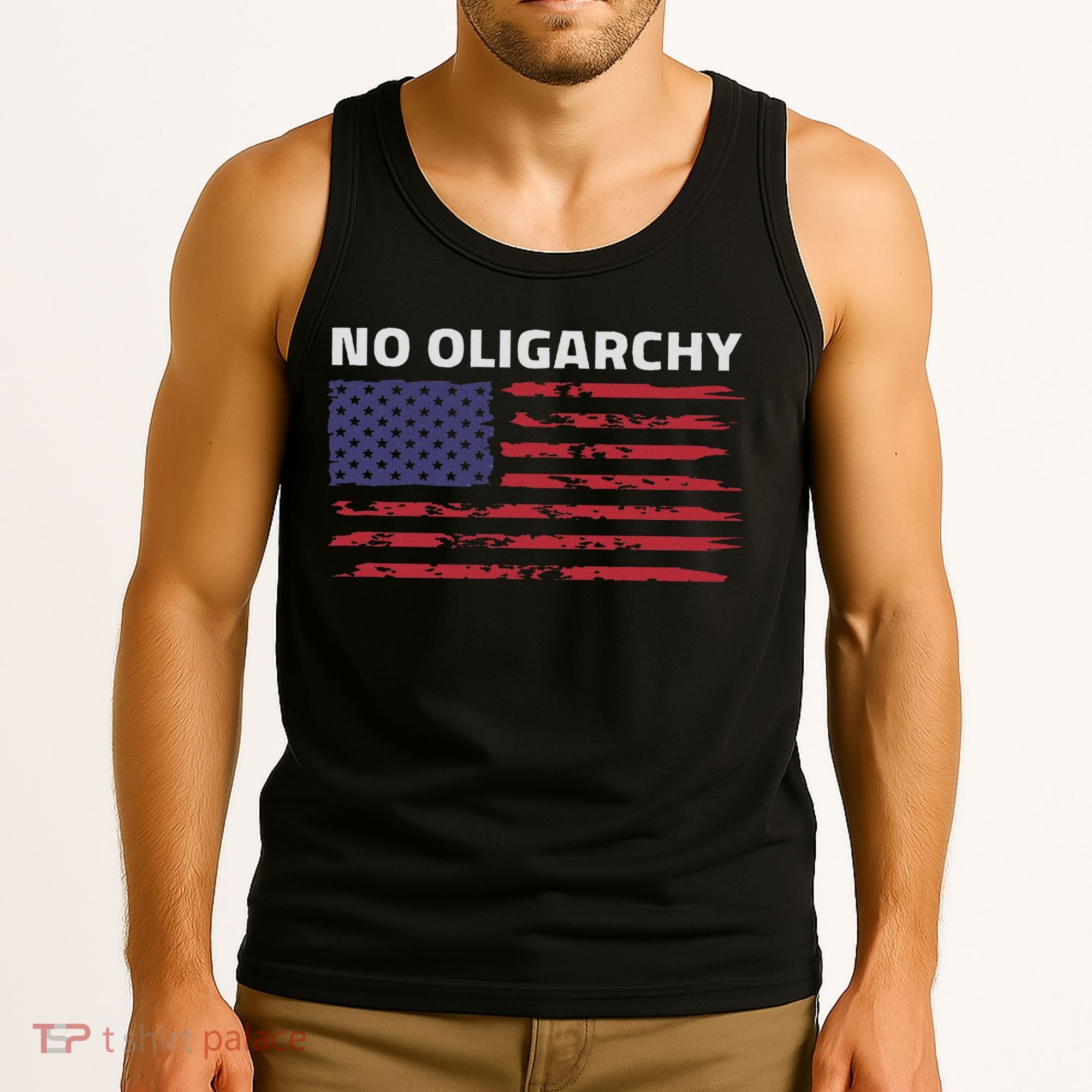 Say No To Oligarchy Usa Us American Tank Top