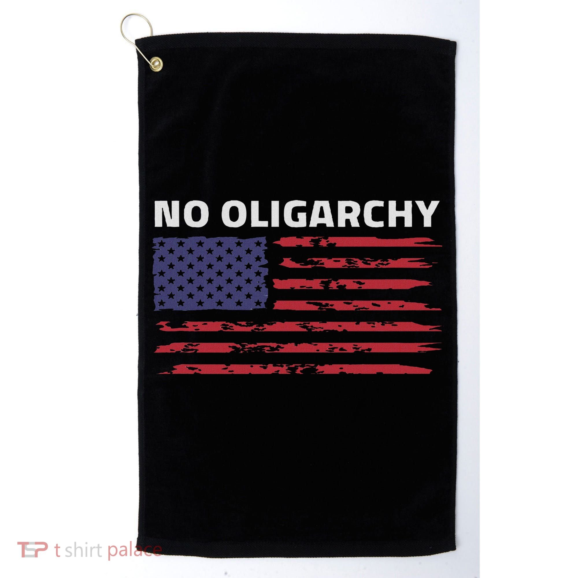 Say No To Oligarchy Usa Us American Golf Towel