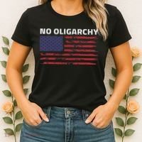 Say No To Oligarchy Usa Us American Women's T-Shirt thumb 2