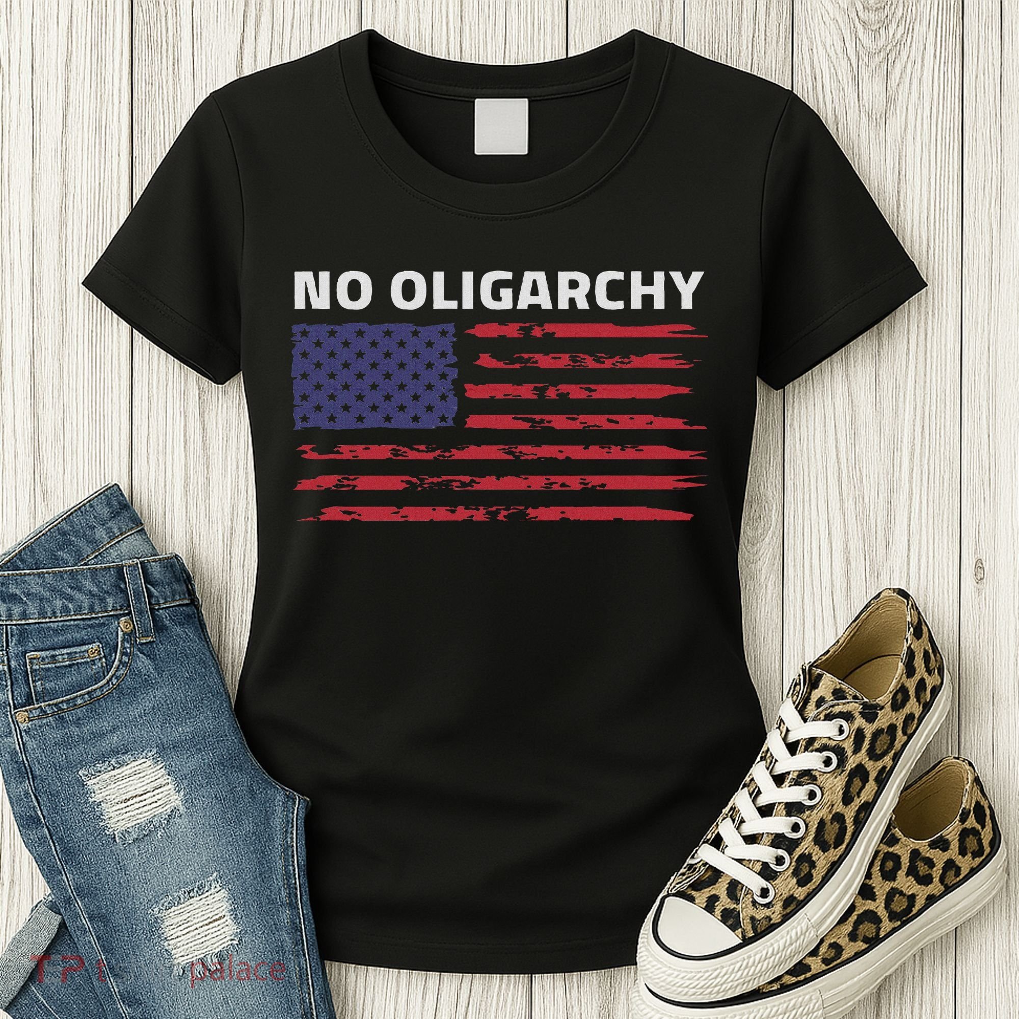 Say No To Oligarchy Usa Us American Women's T-Shirt